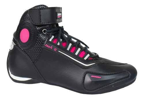 Tenis Pilotagem Feminino Mondeo 9950 Moto Spirit Tech 3 Rosa