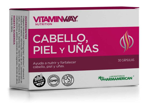 Complejo Vitaminico Cabello, Piel Y Uñas X30 Capsulas Sabor Neutro