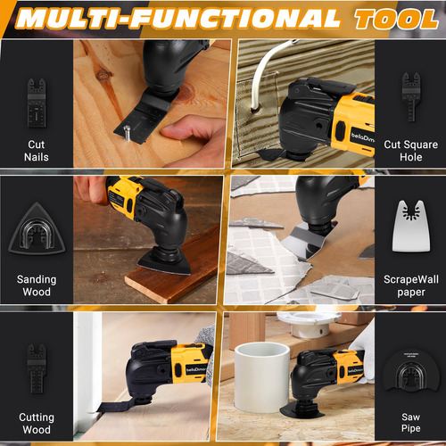 Multi-ferramenta Oscilante Compatível Com A Bateria Dewalt 2