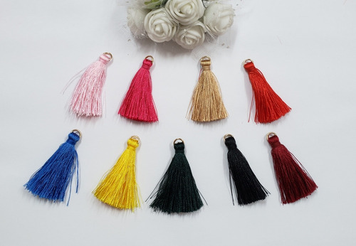 50peça-tassel-franja-pingente Seda 3cm Sortidos 