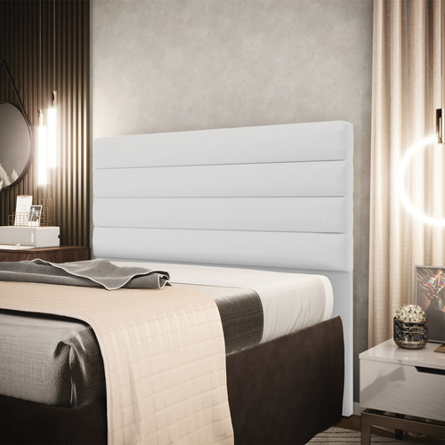 Cabeceira California Cama Box King 190 Cm Linho Cor A05 Cinza