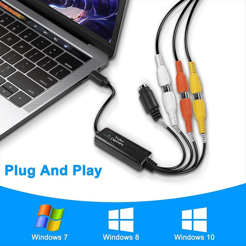 Adaptador De Tarjeta De Captura De Video Rca Av A Usb C Conv