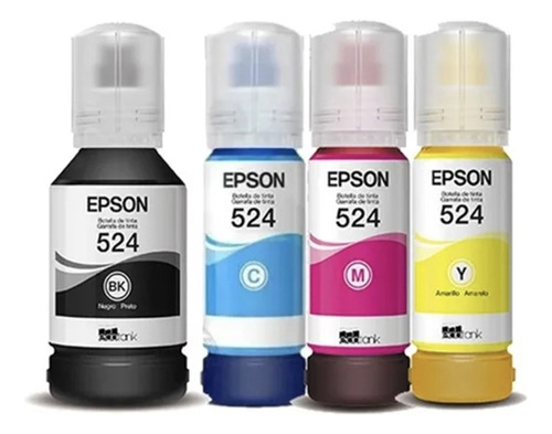 Pack 4 Tintas Epson 524 Original. Impresoras L15150 / L15160