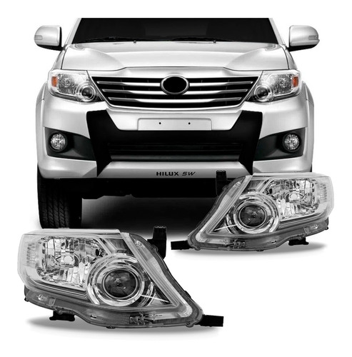 Par Farol Hilux Sw4 2012 A 2015 Eletrico S/xenon C/ Garantia