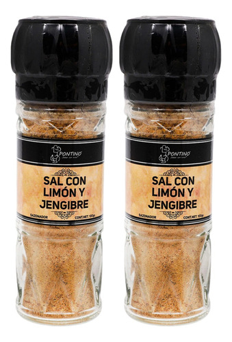 2 Pack Sal Con Limon Y Jengibre Pontino 100 Grs