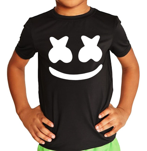 Remera Marshmello De Algodon Premium Para Chicos