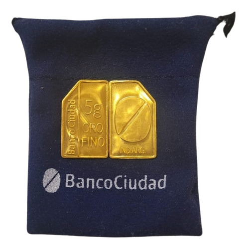 Lingote De Oro 24k 5 Gramos Banco Ciudad