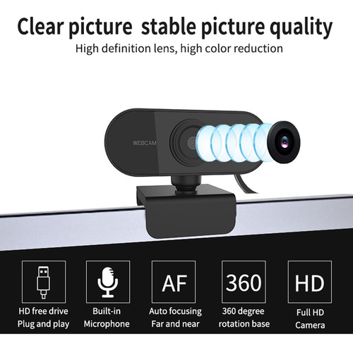 Webcam Usb Mini 1080p Camara De La Computadora