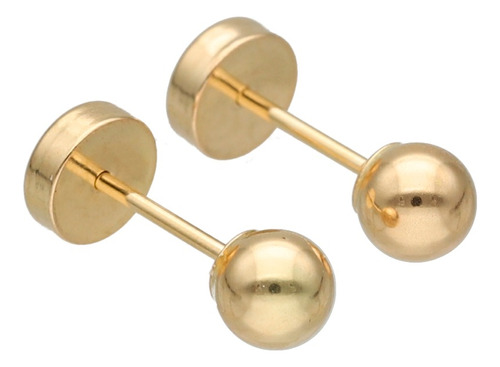 Aros Abridores Bebe Bolita 4mm Ch-704 Oro 18kts