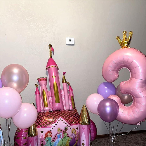 Globo De Número 7 Rosa Pastel 101,6 Cm Para Cumpleaños