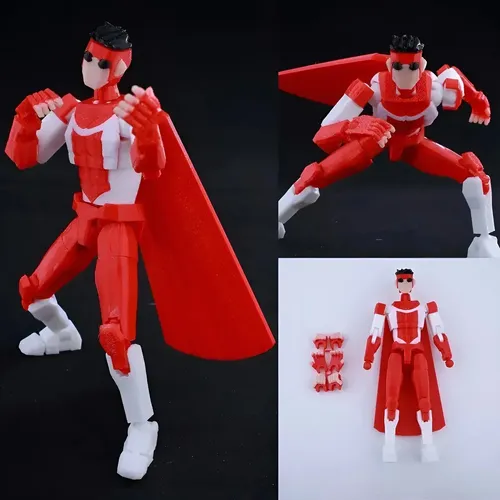 Boneco De Ação Invincible Lucky 13, Em 3d, Articul | Parcelamento