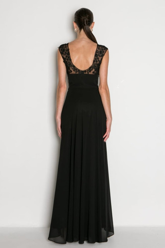 Imagem 6 de 6 de Vestido Formatura Festa Longo Preto Rendas Lindoo