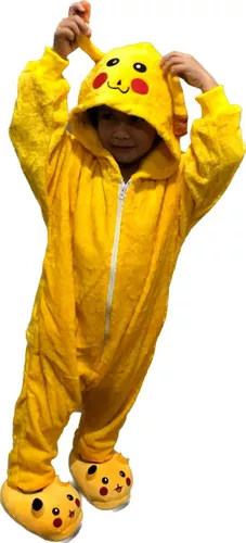 Pikachu Pokemon Fantasia Pijama Kigurumi Macacão Roupa Adulto A Pronta  Entrega