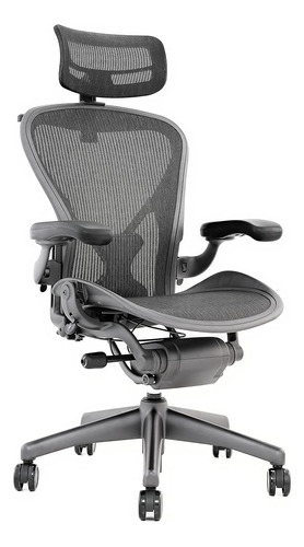 Silla Aeron De Herman Miller - Armazón De Grafito Altamente 