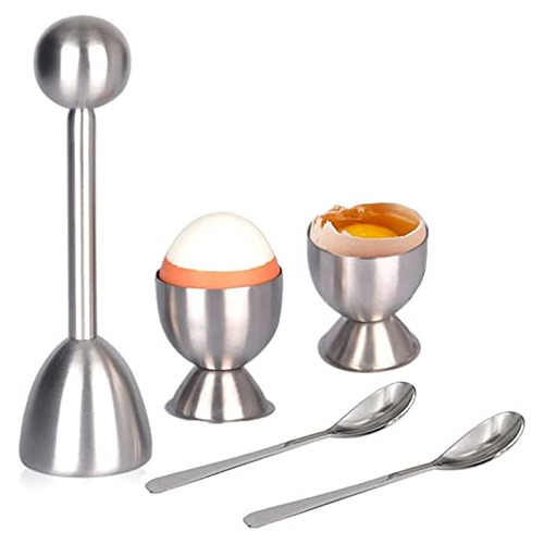 Egg Cutter Topper Set, 5 Pcs Stainless Steel Egg Opener...
