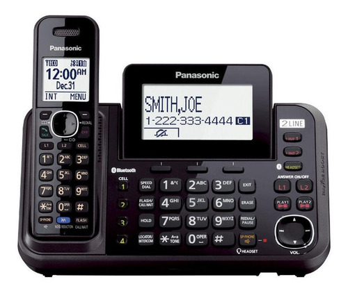 Teléfono Panasonic KX-TG9541 inalámbrico - color negro