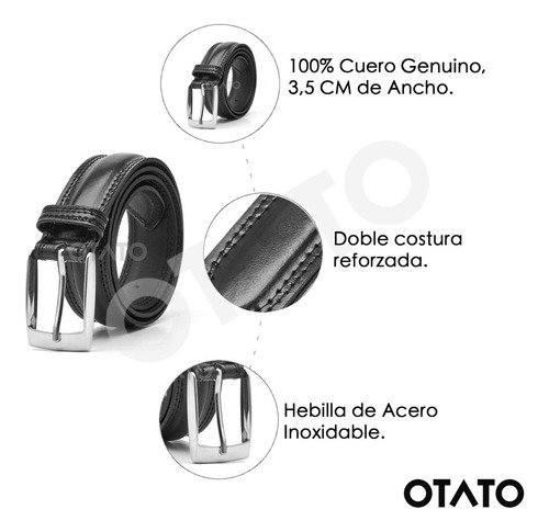 Imagen 4 de 10 de Cinturón Hombre Cintos Hombre Cuero Cinto Cuero Cinto Vestir