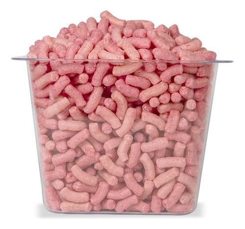 Biopack 250 Litro Floco Proteção Rosa Embalagem Envio Saco