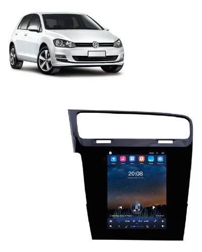 Multimídia Tesla Android Vw Golf G7 2014-19 8/core 4g