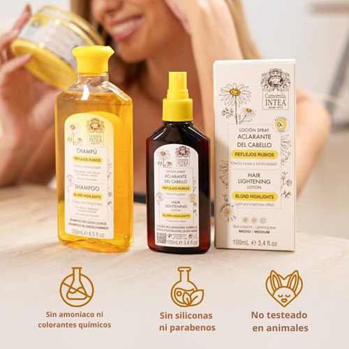 2 Botellas Camomila Intea® Loción Manzanilla Rubio Natural
