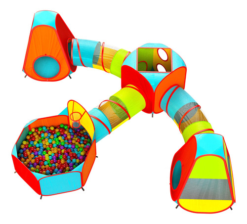 Play Tent Playz Para Niños, 7 Unidades, Con 1 Piscina De Bol