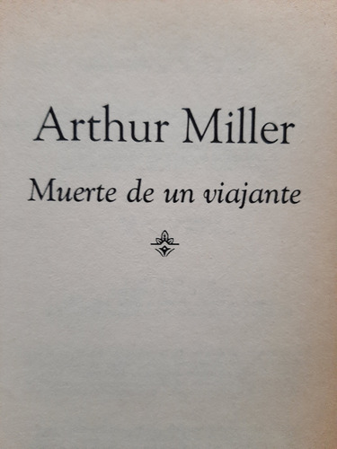 Arthur Miller Muerte De Un Viajante Losada Tapa Dura