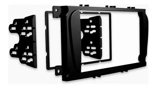 Moldura Painel Dvd 2din Focus Hatch Sedan 2009 A 2013 Preto