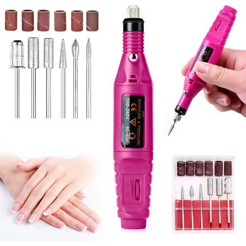 Pulidor De Uñas Eléctrico Manicura Pedicura/+ Kit De Pulido