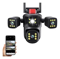 Comprar Cámaras De Seguridad Y Vigilancia 3 Lentes Ptz Wifi Sirena