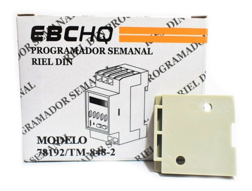 Timer Digital Temporizador Semanal 220v Ebchq 78192/tm-848-2