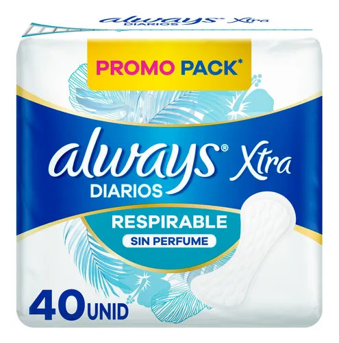 Protectores Diarios Always Respirables X 40 Un