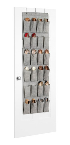 Organizador De Zapatos Para Puerta Gris 12 Pares 48.3x162.6