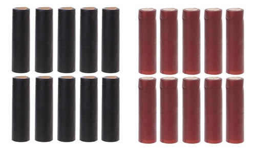 200 Uds. Cápsulas Retráctiles Para 30 Mm Rojo Vino Negro