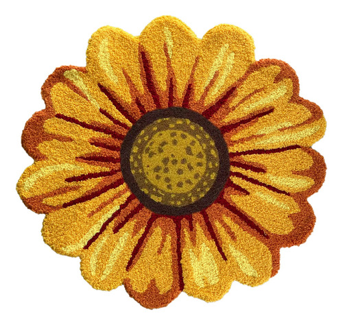 Alfombras De Girasol Para Dormitorio, Alfombra En Forma De F