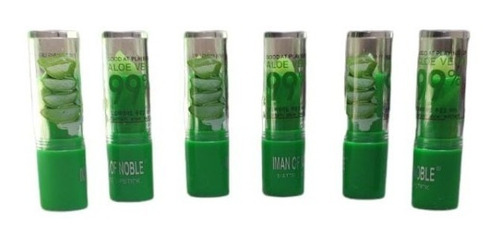Pack De 6 Labiales Magicos Humectante Aloe Vera Con Color