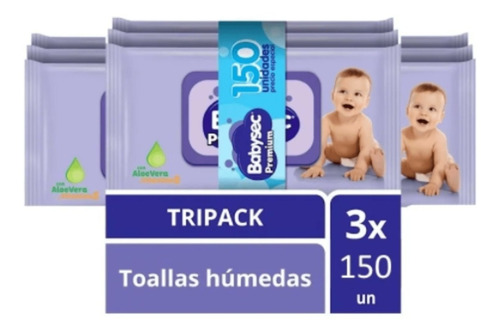 Toallas Humedas Babysec Premium X 150
