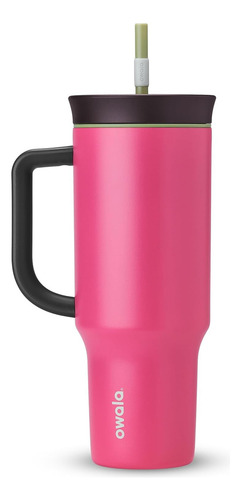 Owala - Vaso térmico triple capa, tapa resistente, 40 oz, rosa.