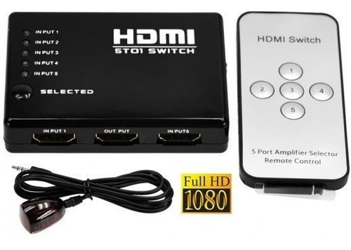 Imagen 4 de 5 de Hdmi Switch Puertos 5 In 1 Chip 371 Full Hd /pcprime