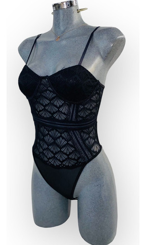 Lote 6 Piezas Body Dama Pantiblusa Encaje Y Mesh Unitalla