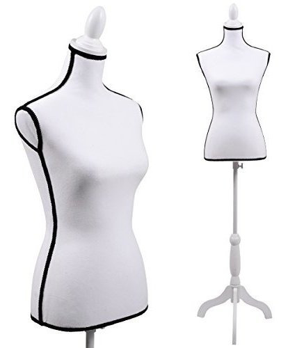 Jaxpety Torso Femenino Del Maniquí Ropa Display W / Blanco D