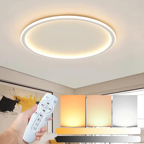 Lampara De Techo Led Regulable De Montaje Empotrado, 33 W Y