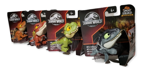 Jurassic World Snap Squad Attitudes Spinosaurus T-rex Y 2+