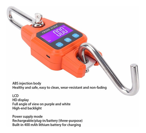 Báscula Colgante Digital Recargable Fdit Elle Crane Scale