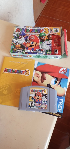 Mario Party 3 N64 Completo Caja Y Manuales (Usado)
