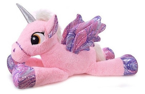 Unicornio Con Alas Estrelladas  Peluche Grande