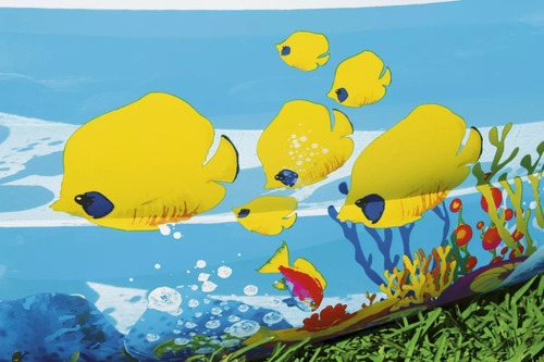 Imagen 3 de 3 de Alberca Inflable Mundo Marino 2.62 Mts
