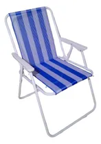 Comprar Silla Plegable Playera O Camping , Metálica Y Lona