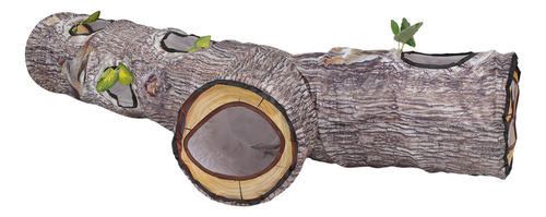 Kitten Play Tunnel Cat, Plegable, Lavable, De Madera Realist