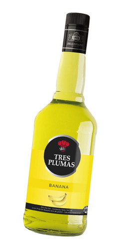 Licor De Banana Tres Plumas X 6 U. X 700ml Hot Sale!