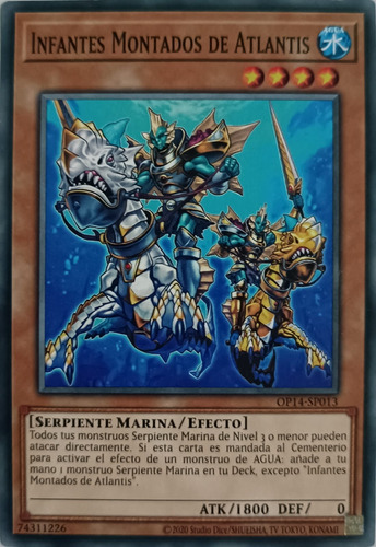 Yugioh! Tcg Infantes Montados De Atlantis Op14-sp013